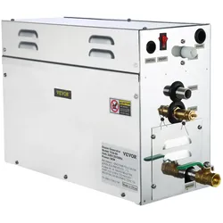 VEVOR Dampfgenerator 9KW Dampfduschen 220V-240V Sauna Dampfgenerator mit programmierbarer Steuerung für zu Hause SPA Badezimmer Hoteldusche Dampf (Controller enthält keine Batterie)