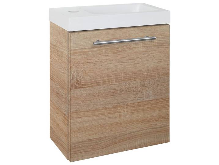 Waschbecken mit Unterschrank Fantasy B:. 40 cm Eiche Dekor