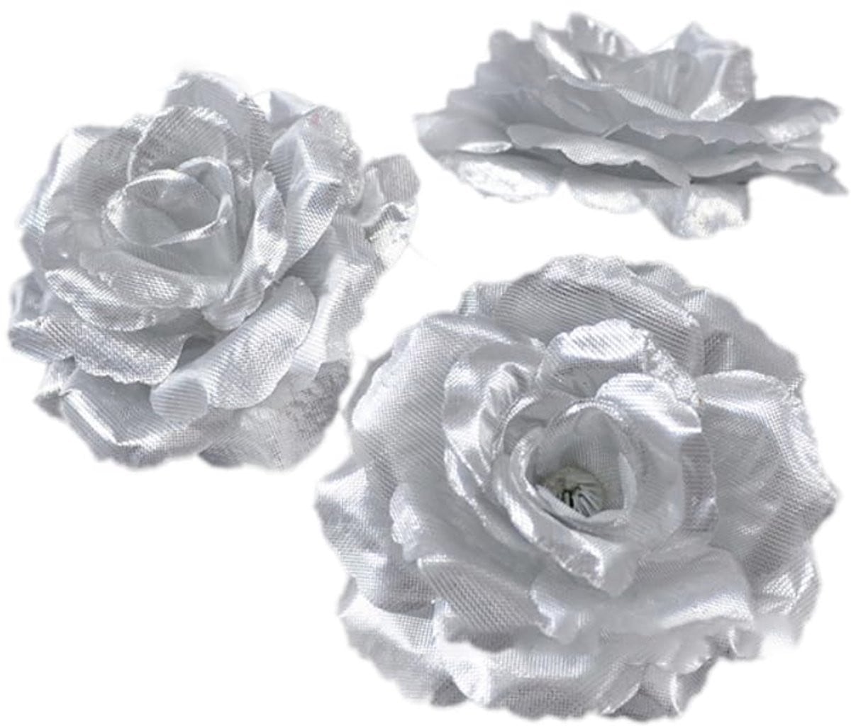 Set van 10 kunstmatige rozenkoppen voor decoratie