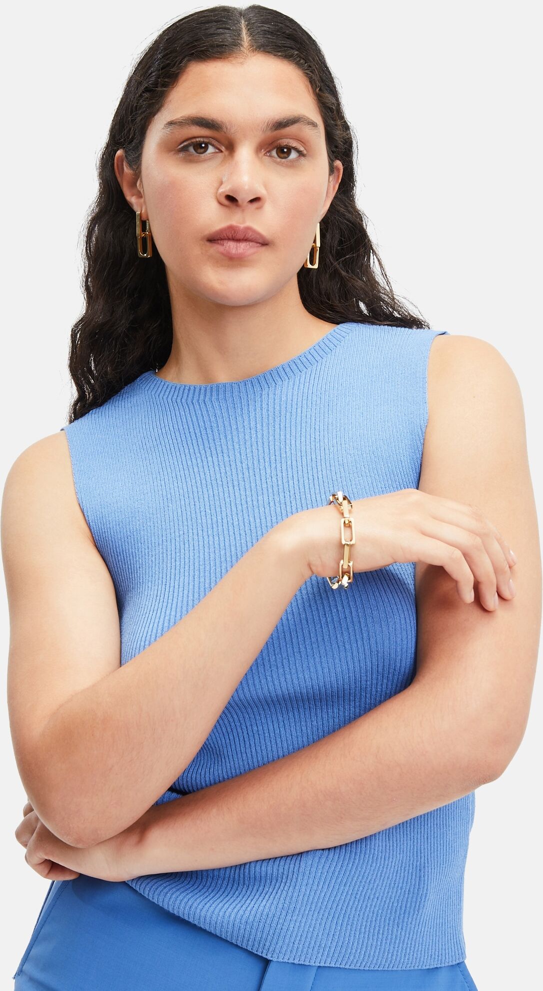 Armband LIEBESKIND BERLIN "Schmuck Geschenk Edelstahl Armkette Big Link", gold (gelbgoldfarben), Armbänder, Damen, 21cm, Edelstahl, Armband gelbgoldfarben 21cm, Edelstahl