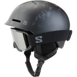 Salomon PLAYER COMBO Helm Kinder | Gr. 53-56 | schwarz - schwarz