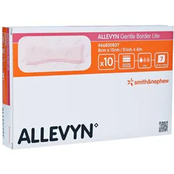 Allevyn Gentle Border Lite 8x15 cm Schau 10 St