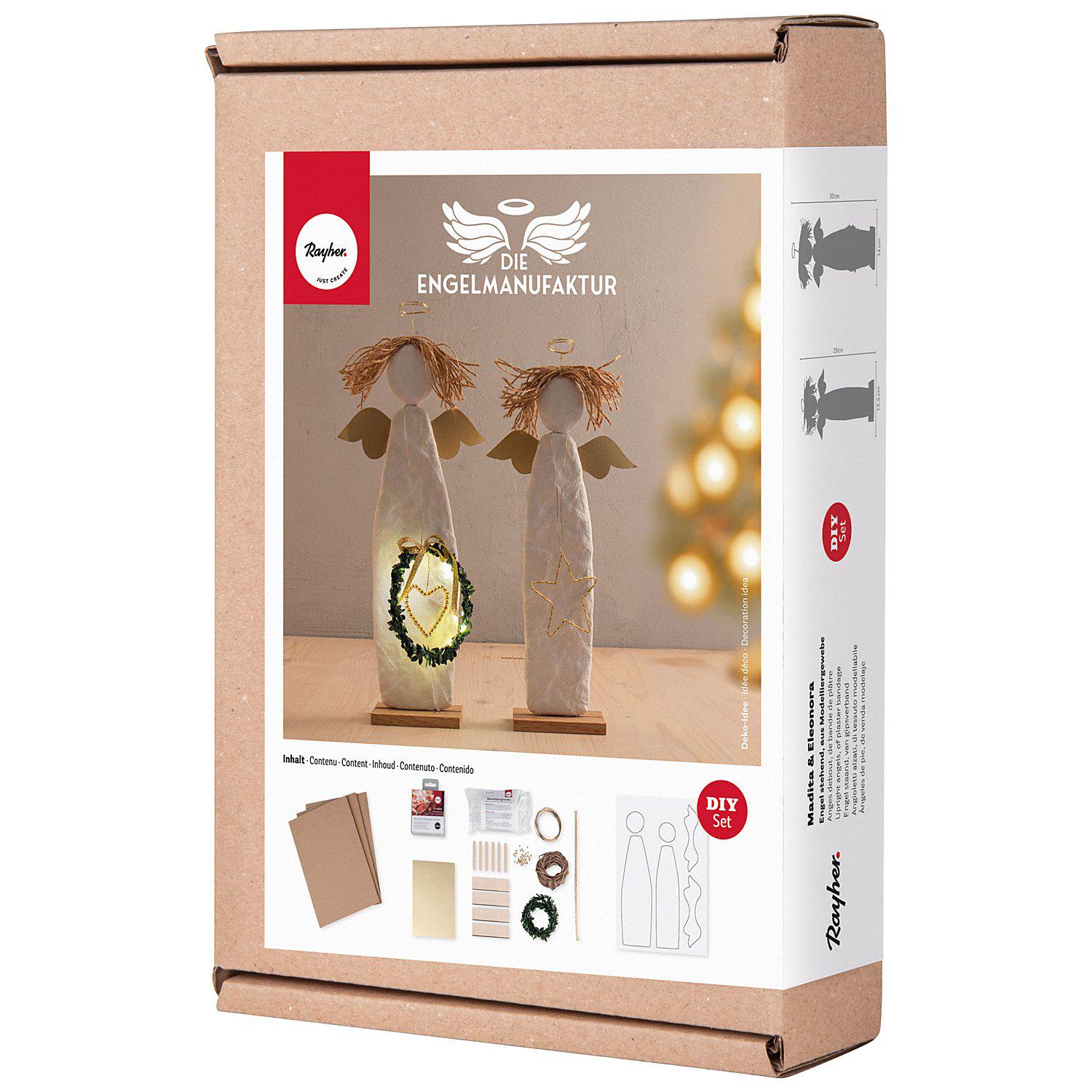 Bastelpackung "Engelmanufaktur", 2 stehende Engel
