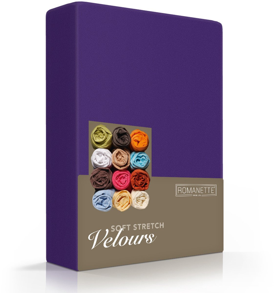 Luxe Velours Hoeslaken voor Volwassenen - Paars