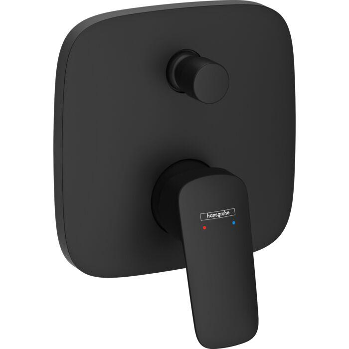 hansgrohe Logis Einhebel-Wannen-Armatur 71407670 mattschwarz, UP, 2 Verbraucher