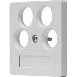 Kopp 491829003 HK07 - Antennen-Abdeckung TV/RV/2x SAT, Farbe: reinweiß