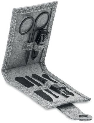 Set de manucure personnalisé 6 pièces - NAILKIT FELT PET recyclé gris