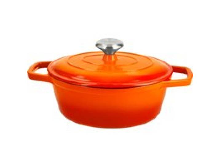 SILVERCREST® Cocotte en fonte Premium, 3 L (orange)