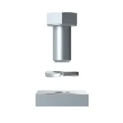 Striebel & John VXXFWNJA VMS Z+C Profil Befestigungsset Z-Profill mit C-Profil 4TBV855519C0100