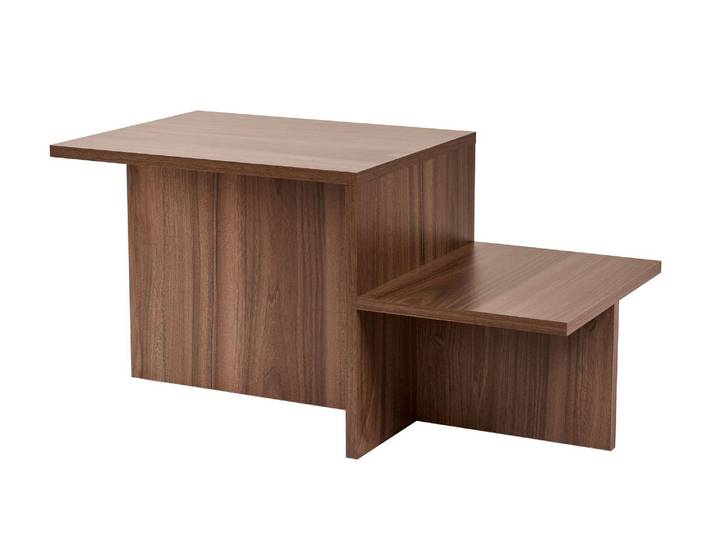 Table basse en bois Harmony - 80 x 40 x 40 cm - Noyer
