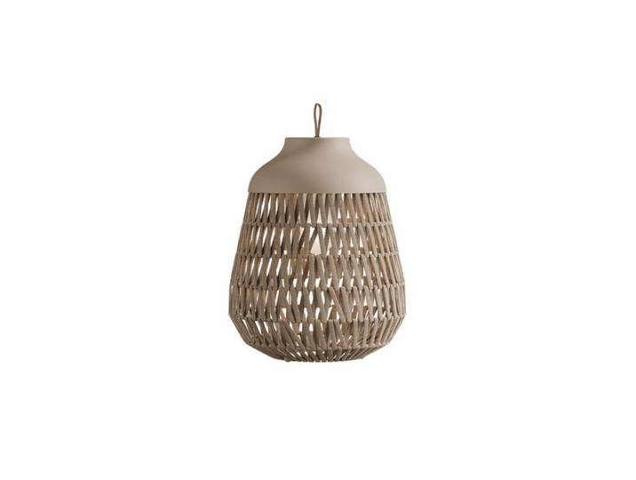 Lodes Bodenaußenleuchte Stitch, aus Outdoor-Gewebeband, E27 - S