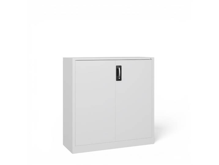 C+P Acurado Metal Cabinet, White, with key, 120 x 120 x 40 cm, New - Also perfect as a filing cabinet