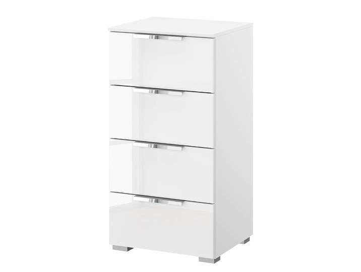 Buffet x4 40cm Blanc/Blanc brillant/Blanc alpin Chrome