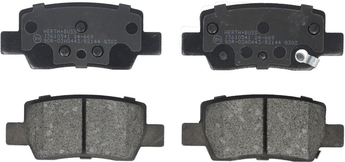 Herth+Buss Elparts Bremsbelagsatz HERTH+BUSS JAKOPARTS J3610541