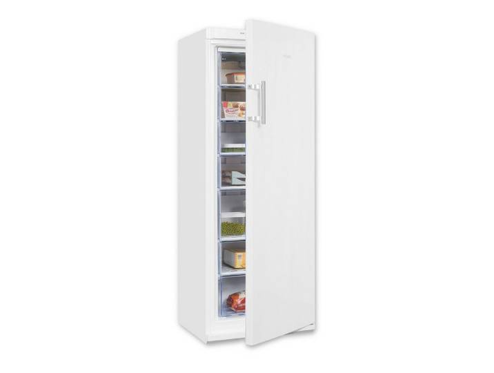 exquisit Gefrierschrank GS527-H-280E weiss, 163 cm hoch, 60 cm breit, Gefrierschrank mit Geräumigen Gefrierschubladen, inkl. BigBox