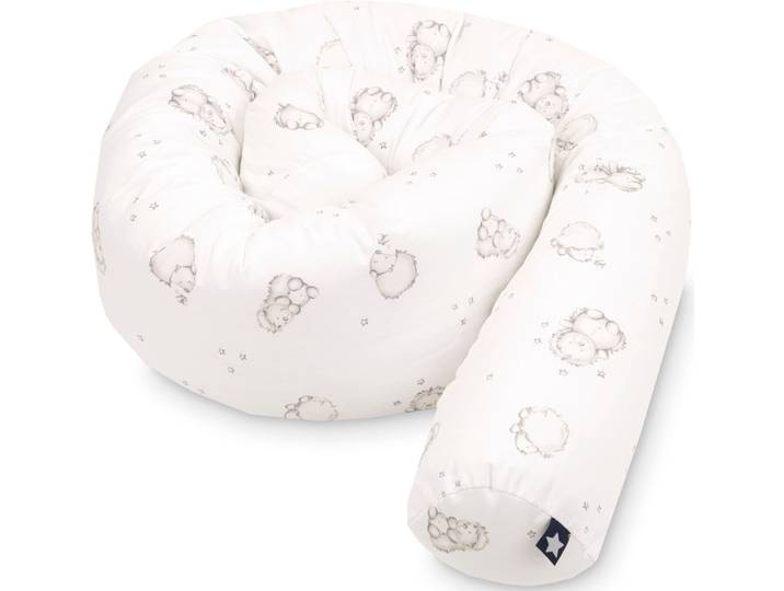 Nestchenschlange JULIUS ZÖLLNER Igelchen , weiss (igelchen), Obermaterial: 100% Baumwolle. Füllung: 100% Polyester, Bettnestchen, Nestchenschlange, Made in Germany