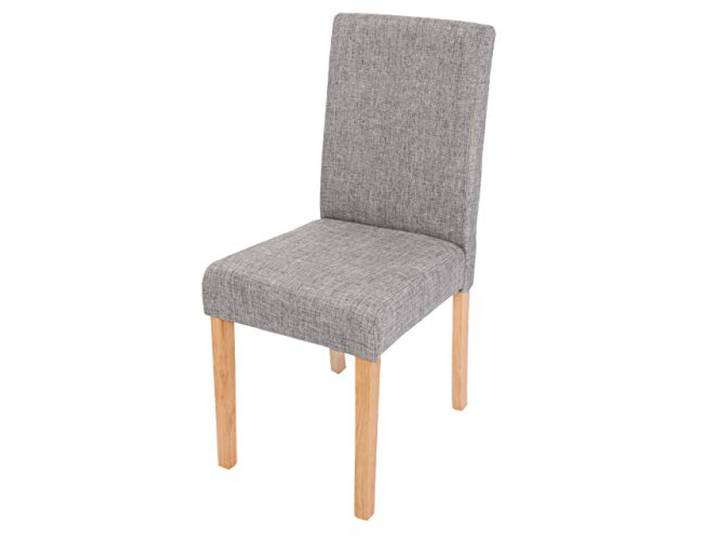 Mendler Esszimmerstuhl Littau Stoff/Textil - grau, helle Beine