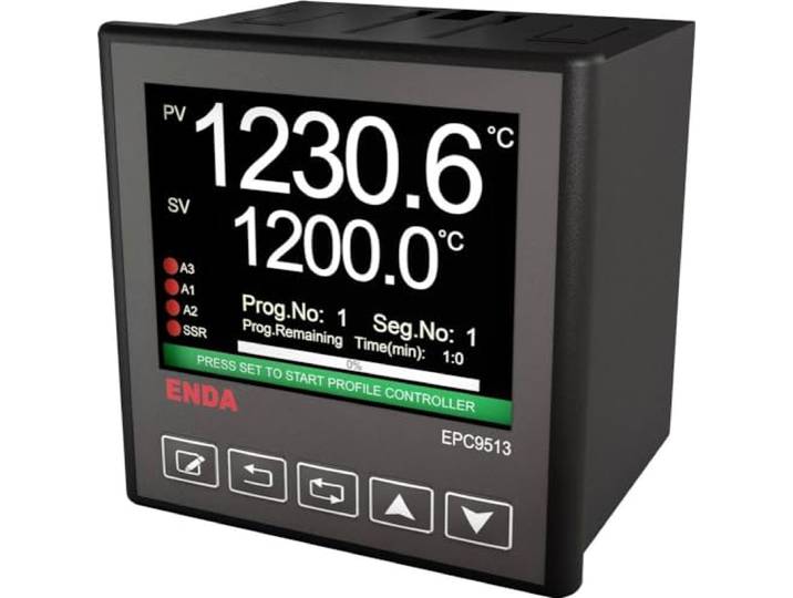 Enda EPC9513-230 PID universele regelaar B, E, J, K, L, N, R, S, T, U, Pt100, NTC relais 2 A, SSR (B x H
