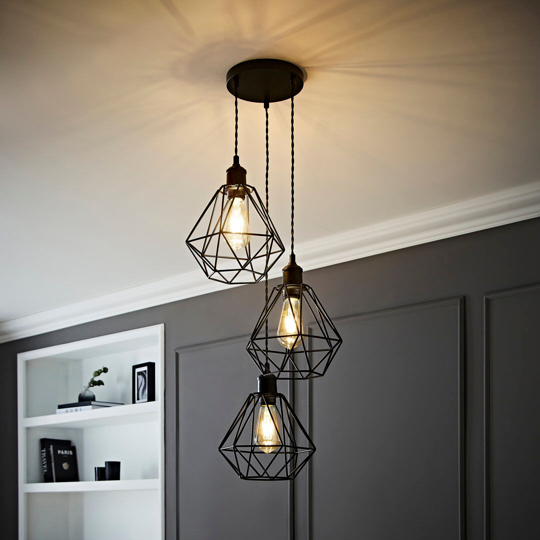 Borough Wharf 3 - Light Matte Black Pendant Matte Black