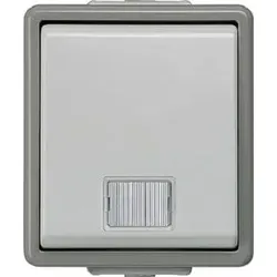 Siemens AP IP44 Kontrollschalter AUS m Fenster u LED 5TA4700