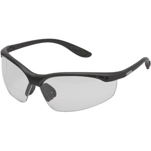 Gebol Schutzbrille Reader Lesebrille, klar, Bügelbrille, mit Sehstärke +2,00, schwarz