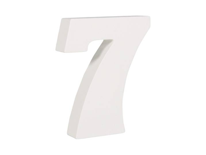 MDF Zahl 7, FSC 100%, 8x2x11cm