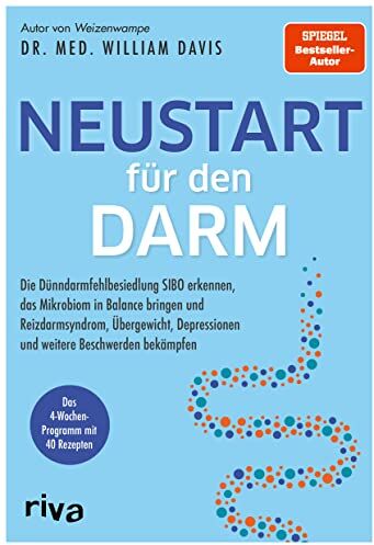 William Davis - Neustart für den Darm: Die Dünndarmfehlbesiedlung SIBO erkennen, das Mikrobiom in Balance bringen und Reizdarmsyndrom, Übergewicht, Depressionen und weitere Beschwerden bekämpfen. 4-Wochen-Programm - Preis vom 18.10.2026 19:22:15 h