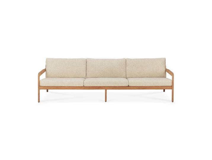 Ethnicraft Jack Outdoor Sofa 3-sitzig teak Natural