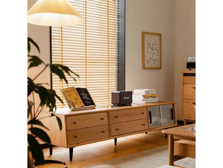 Meuble TV Minimaliste en Métal Créatif, Support TV de Luxe Élégant avec Tiroirs, Meuble Classique Szafka Pod Telewizor