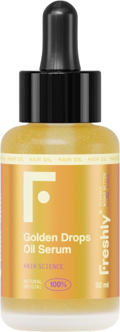 Freshly Cosmetics Aceite capilar 100% natural Golden Drops Oil Serum 50 ml .