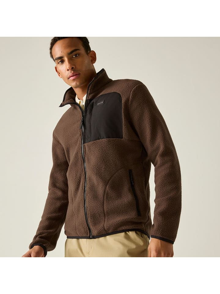 Regatta Fleecejacke "Frankie Borg" in Braun - 3XL