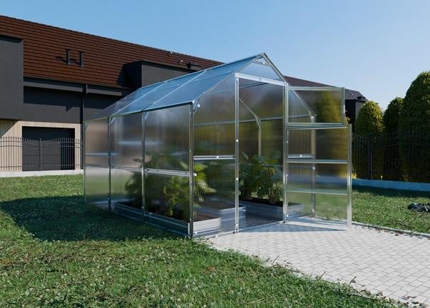 BAUMERA Kas KLASIKA BERNARD met 6 mm polycarbonaat, B: 3 m, H: 2,35 m