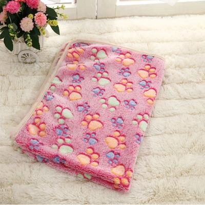 Uplifted Goods Cozy Paws Pet Blanket pink l