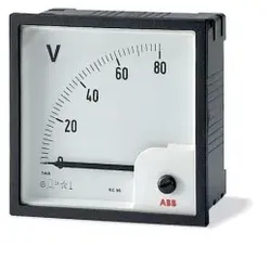 ABB VLM-1-200/96 Voltmeter analog Direktmessung, 200V, Wechselspannung, 96 2CSG113160R4001 VLM120096