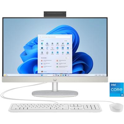 HP All-in-One PC "24-cr0000ng", weiß (shell weiß), Windows 11, Iris Xe, 8 GB RAM 512 GB SSD, Desktop-PCs
