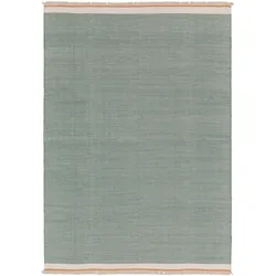 benuta Pop Wollteppich Karla Mint 120x170 cm - Naturfaserteppich aus Wolle