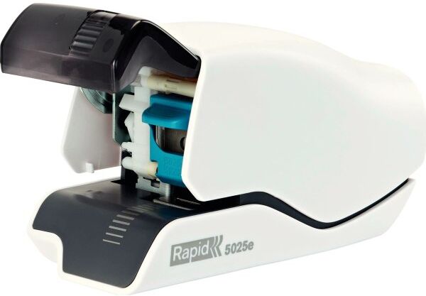 Rapid 5025e El-Hæftemaskine   25 Ark   Hvid