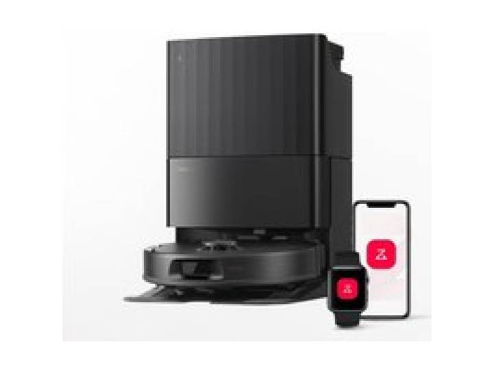 ROBOROCK QREVO 5AE - Aspirateur Robot Laveur avec Station - Puissance 12000 Pa - Serpillières FlexiArm - Double Anti-emmêlement