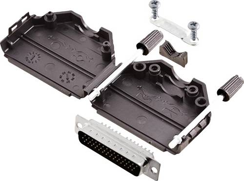 Encitech DPPK25-BK-HDP44-K 6355-0011-03 D-SUB Stiftleisten-Set 180° Polzahl: 44 Lötkelch 1 Set
