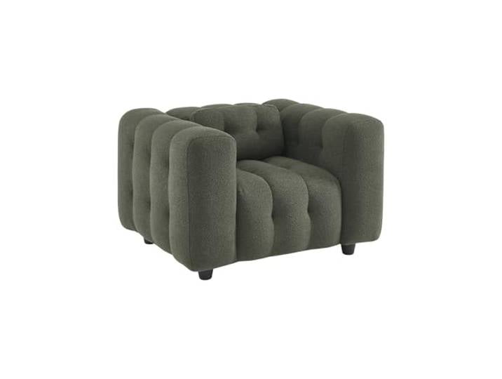 Alice's Garden sweeek - Einsitzer-Sessel aus Strukturiertem, gepolstertem Bouclé Eukalyptusholzstruktur und Sperrholz