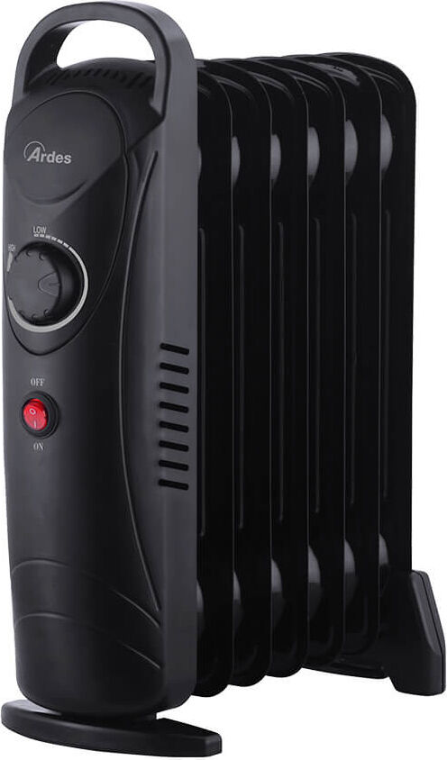 Ardes Ar4r07m2 Radiatore Termosifone Elettrico Ad Olio Stufa Portatile 7 Elementi Potenza 800 Watt Con Termostato Colore Nero - Ar4r07m2 Oilo Mini 2