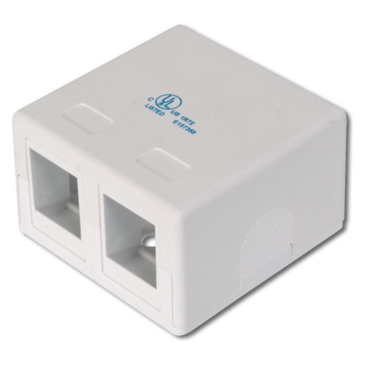 Digitus Konsolidierungs-Punkt Gehäuse für 2x Keystone Module (Keystone Modulhalter) (AT-AG 302A-WH)