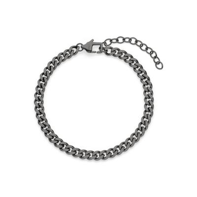 Armband S.OLIVER, silber (gunfarben), Armbänder, Herren, 22cm, Edelstahl, Armband