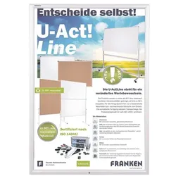Franken Wechselrahmen »Outdoor & abschließbar BS1904« silber, 65.6x90.3x1.7 cm