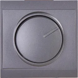 Kopp 846250085 MALTA - Druck-Wechsel-Universaldimmer für Glühlampen, Halogenlampen, dimmbare LED, Farbe: anthrazit
