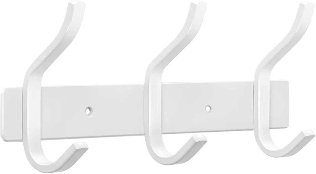 Stijlvolle RVS kledinghaken voor aan de wand, geschikt voor kleding, handdoeken en accessoires in de slaapkamer en badkamer