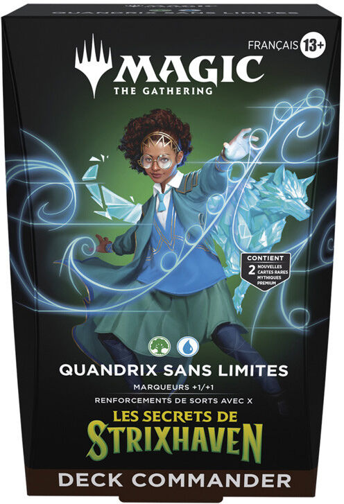 Wizards Of The Coast MTG : Secrets Strixhaven Commander Deck Quandrix sans limites FR