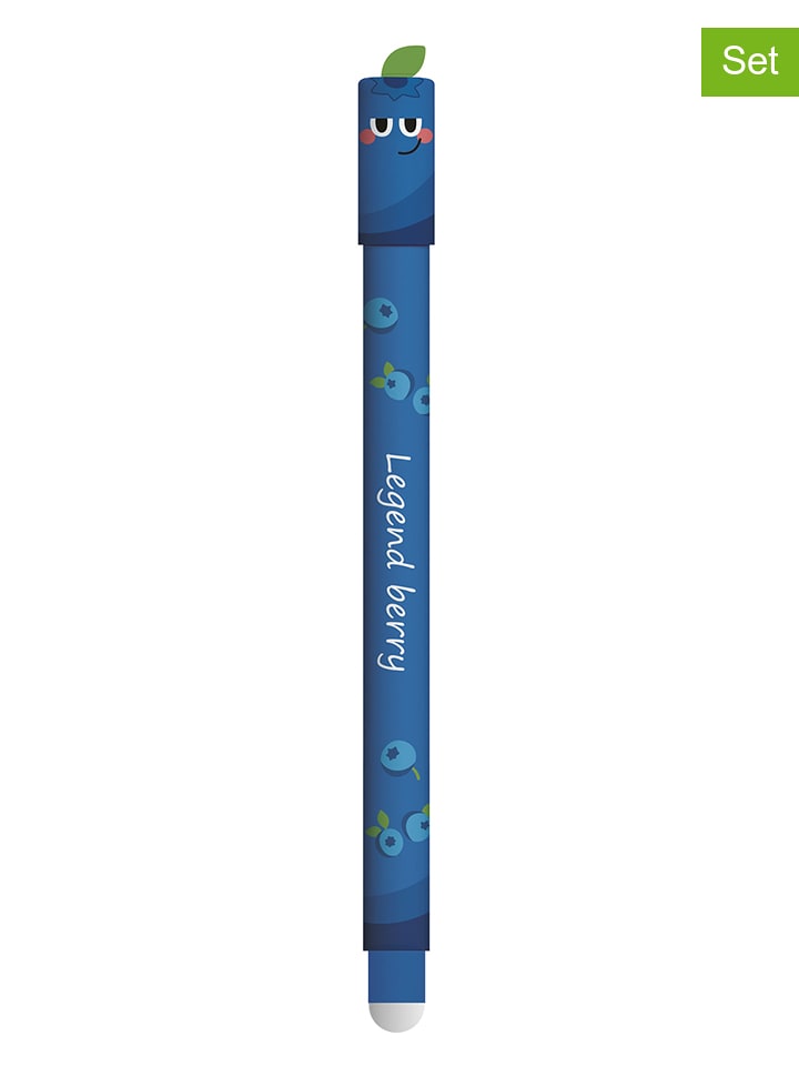 Eberhard Faber 3er-Set: Gelschreiber "Erase it! - Heidelbeere" - onesize