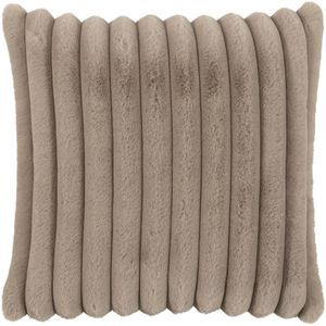 Magma-Heimtex Kissenbezug Raya, 15892069, taupe, Fellimitat aus Polyester, 45x45 cm