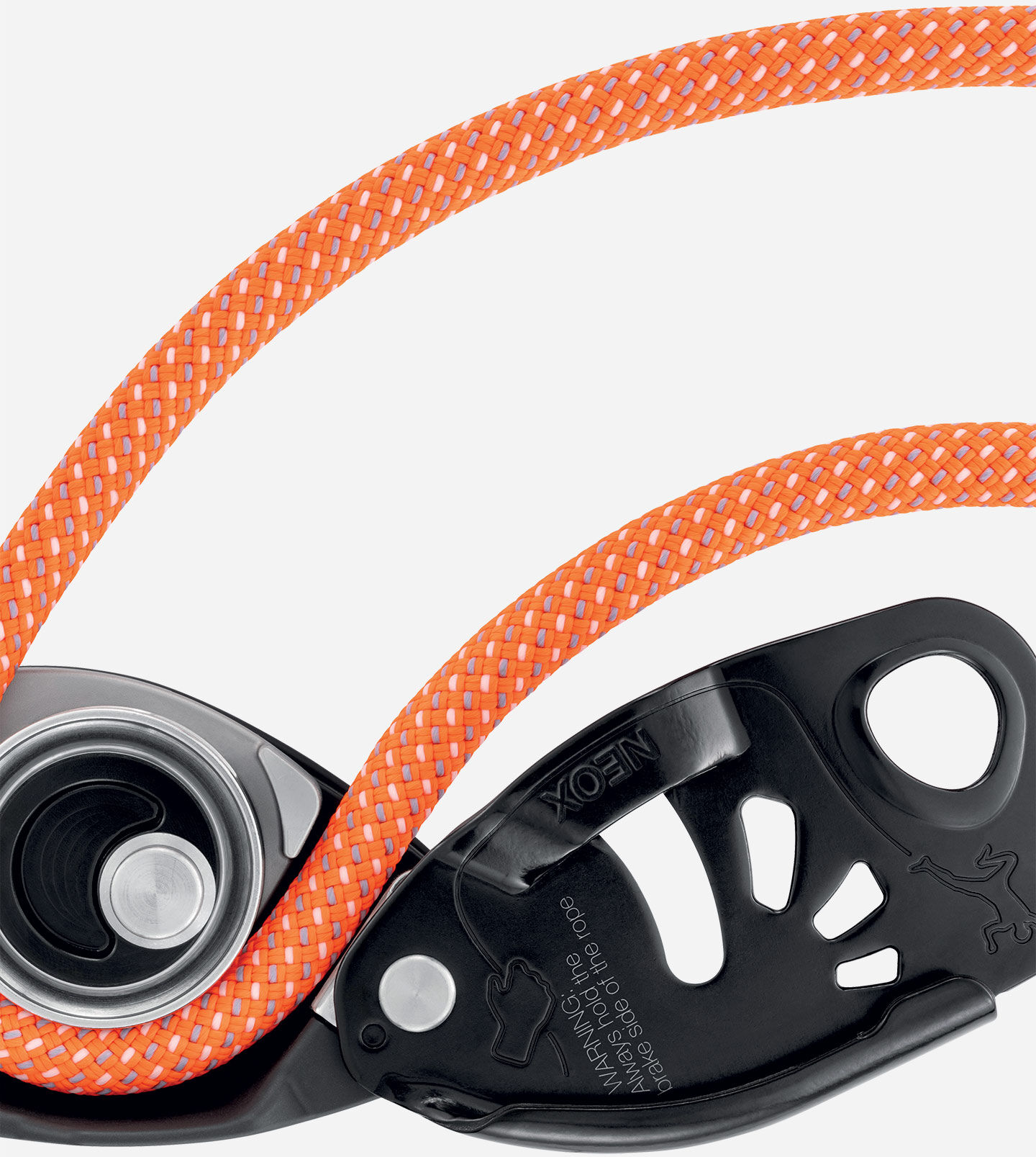 Petzl Neox - Discensore - Nero UNICA